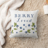 ベリーラージブルーベリー装飾用クッション クッション (ブランケット)
