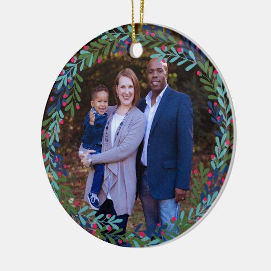 ベリーリースウア初めてのクリスマスズインニューホーム セラミックオーナメント (左)