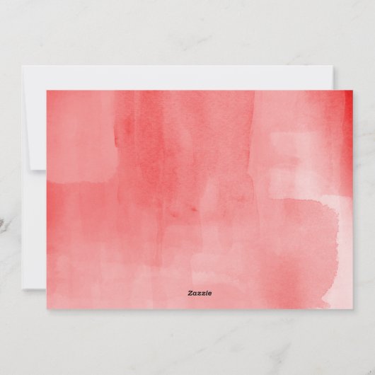 ベリーリースメリークリスマスウォーターカラー写真 シーズンカード (裏面)