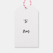 ベリーリースメリークリスマスウォーター色ギフトラベル ギフトタグ (裏面)