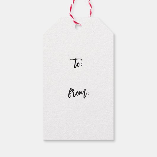 ベリーリースメリークリスマスウォーター色ギフトラベル ギフトタグ (裏面)