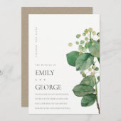 ベリーリーリーリーフ緑が日付カードを変更 サンキューカード (正面/裏面)