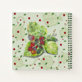 ベリーレッドとブラックベリー ノートブック (裏面)