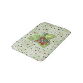 ベリーレッドとブラックベリー バスマット (アングル)