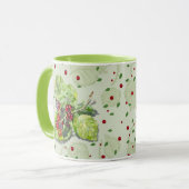 ベリーレッドとブラックベリー マグカップ (正面左)