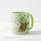 ベリーレッドとブラックベリー マグカップ (正面右)