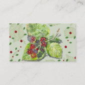 ベリーレッドとブラックベリー 名刺 (裏面)