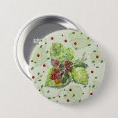 ベリーレッドとブラックベリー 缶バッジ (正面&裏面)