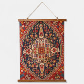 ベリーレッドオニキス東洋ペルシャシュカイ敷壁 吊り下げ型タペストリー (正面)