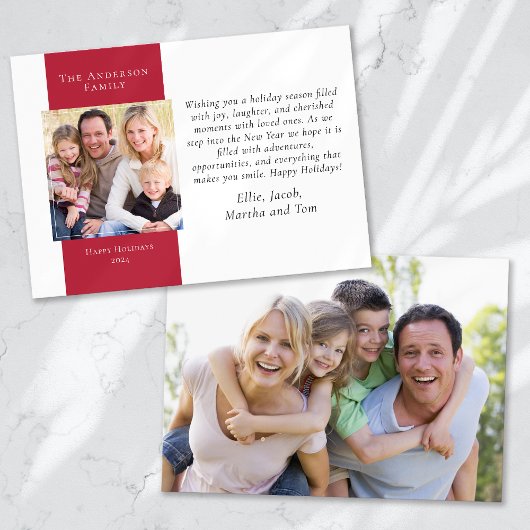 ベリーレッドシンプル2 – 写真 シーズンカード