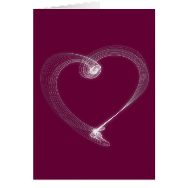 ベリーレッドバレンタインデイカード (正面)