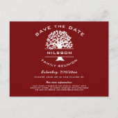 ベリーレッドファミリーツリー懇親会日付の保存 案内ポストカード (正面)