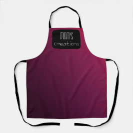 ベリーワインオールオーバープリントエプロン エプロン