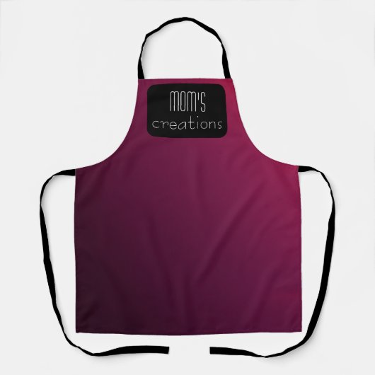 ベリーワインオールオーバープリントエプロン エプロン (正面)