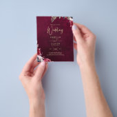 ベリーワイン結婚フローラ チラシ (手)