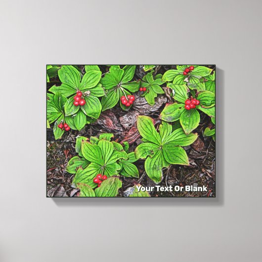 ベリー付きバンクベリー キャンバスプリント (正面)