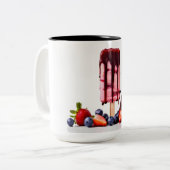 ベリー入りチョコレートアイスクリーム ツートーンマグカップ (正面左)