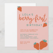 ベリー初招待 招待状 (正面/裏面)