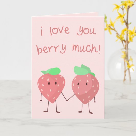 ベリー大好き！ カード (黄色い花)