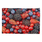 ベリー新鮮な背景モザイク 枕カバー (裏面)