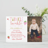 ベリー最初のサンキューカードTwinkleスターのダウンロード 招待状 (スタンド正面)