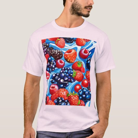 ベリー気まぐれなブルードリーム Tシャツ (正面)