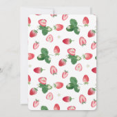 ベリー特別な機会ストロベリーベビーシャワー 招待状 (裏面)