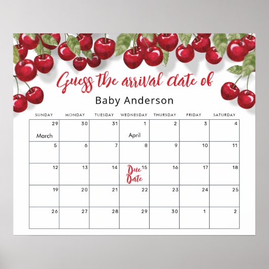 ベリー甘いさくらんぼが期限のポスターを推測 ポスター (正面)