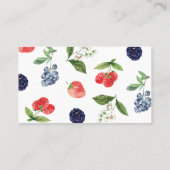 ベリー甘いちごおむつラッフルインサートカード 名刺 (裏面)