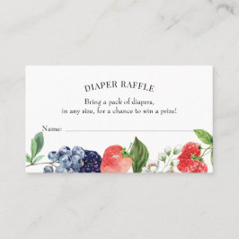 ベリー甘いちごおむつラッフルインサートカード 名刺