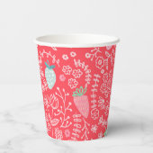 ベリー甘いちご柄 紙コップ (裏面)