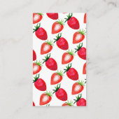 ベリー甘いちご赤ちゃんシャワーおむつラッフル エンクロージャーカード (裏面)