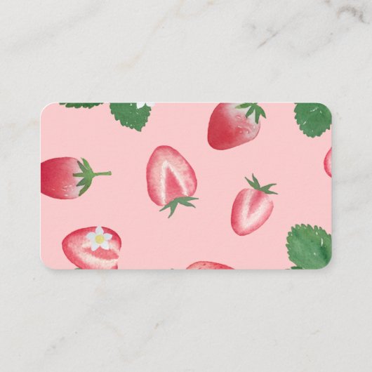 ベリー甘いちご赤ちゃんシャワーおむつラッフル エンクロージャーカード (裏面)