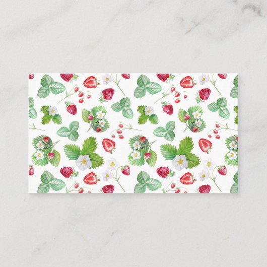 ベリー甘いちご赤ちゃんシャワーおむつラッフル エンクロージャーカード (裏面)