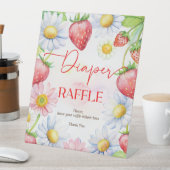 ベリー甘いちご赤ちゃんシャワーおむつラッフル 台座サイン (インサイチュ)