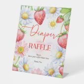 ベリー甘いちご赤ちゃんシャワーおむつラッフル 台座サイン (正面)