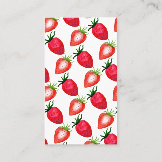 ベリー甘いちご赤ちゃんシャワーブックリクエスト エンクロージャーカード (裏面)