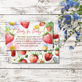 ベリー甘いちご赤ちゃんシャワーブックリクエスト エンクロージャーカード