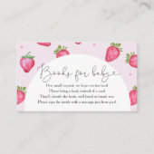 ベリー甘いちご赤ちゃんシャワーベビー エンクロージャーカード (正面)