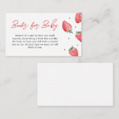 ベリー甘いちご赤ちゃんシャワーベビー エンクロージャーカード (正面/裏面)