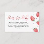 ベリー甘いちご赤ちゃんシャワーベビー エンクロージャーカード (正面)
