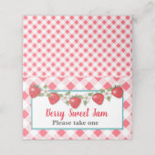 ベリー甘いちご食品テントカード プレイスカード (外部開封)