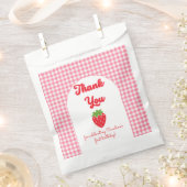 ベリー甘いサンキューカード(1歳の誕生日) フェイバーバッグ (クリップ留めされた状態)