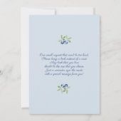 ベリー甘いベビーブルーベリーベビーシャワー 招待状 (裏面)