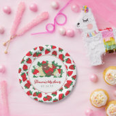 ベリー甘いベビー赤いちご赤ちゃんシャワー ペーパープレート (パーティー)