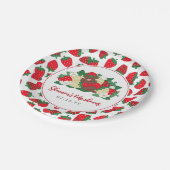 ベリー甘いベビー赤いちご赤ちゃんシャワー ペーパープレート (アングル)