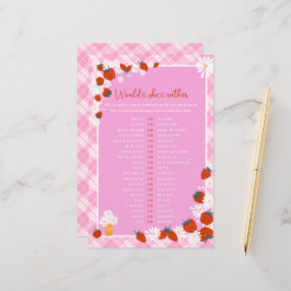 ベリー甘い彼女はむしろ赤ちゃんシャワーゲーム