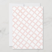 ベリー甘い手描きイチゴ女の子ベビーシャワー 招待状 (裏面)