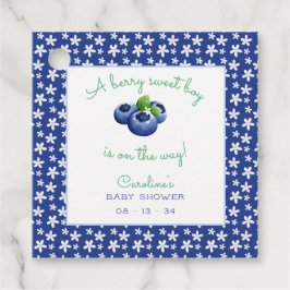 ベリー甘い男の赤ちゃんシャワーブルーベリー フェイバータグ