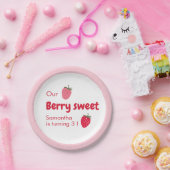 ベリー甘い誕生日とイチゴ ペーパープレート (パーティー)